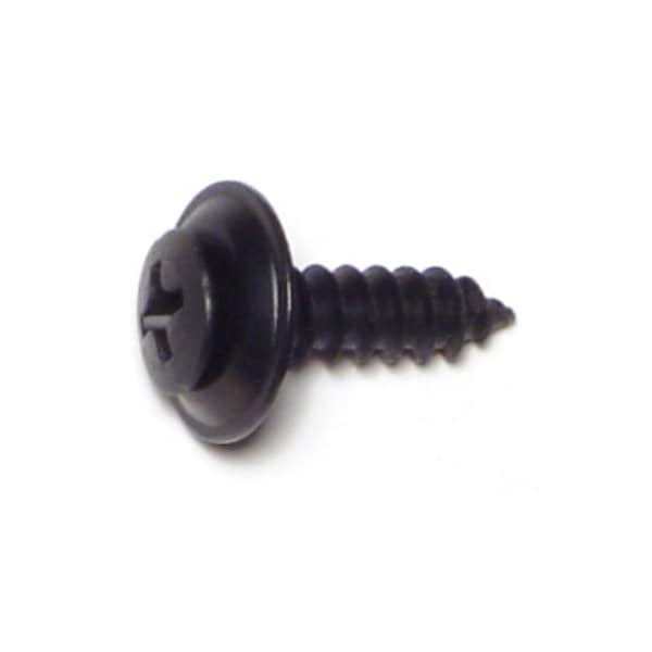 Midwest Fastener Sheet Metal Screw, #10 x 3/4 in, Black Phosphate Steel Oval Head Phillips Drive, 15 PK 64076 - main